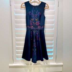 Cynthia Rowley Fit and Flare Navy Dress